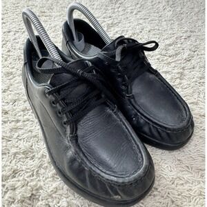 Sas Tri Pad Comfort Take Time Lace Up Black Comfort Walking Shoes Size‎ 6 USA